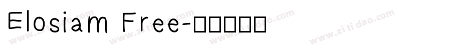 Elosiam Free字体转换